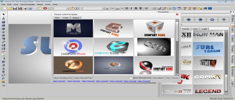 Aurora 3D Text & Logo Maker
