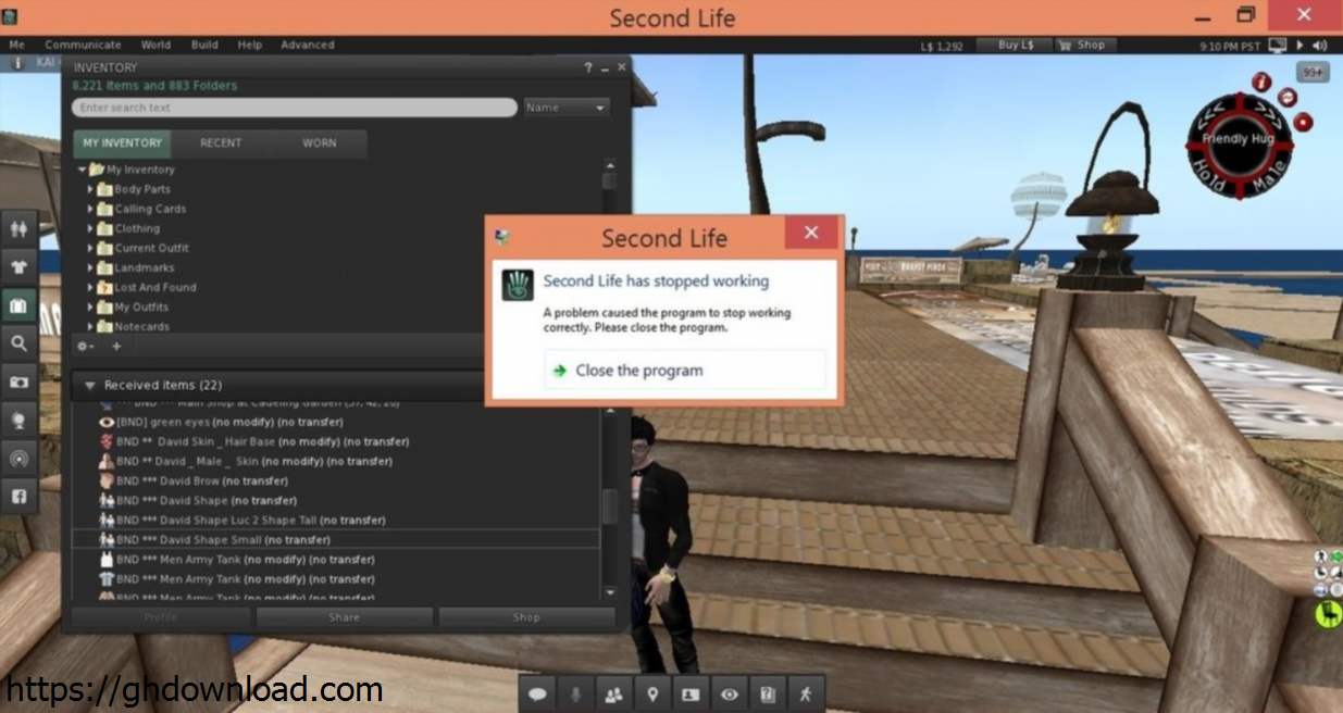 Second Life Viewer
 Screenshot